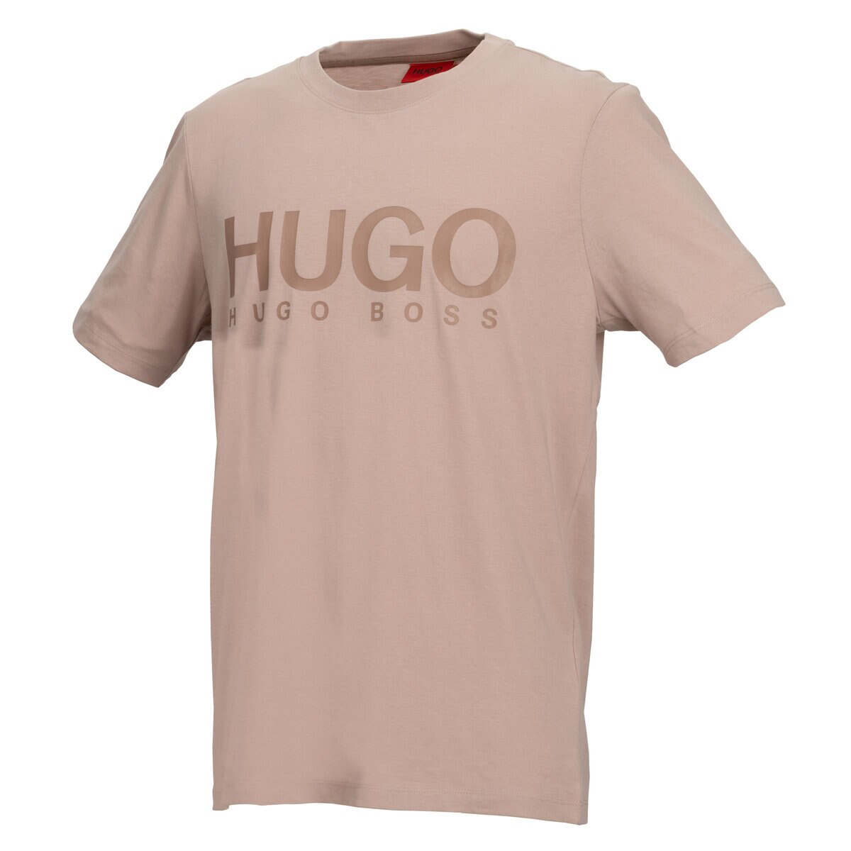 ヒューゴボス メンズ ロゴ 半袖Tシャツ ブラウン XL