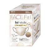 ビースタイル バイカラーマスク サンドベージュ x マロン 80枚