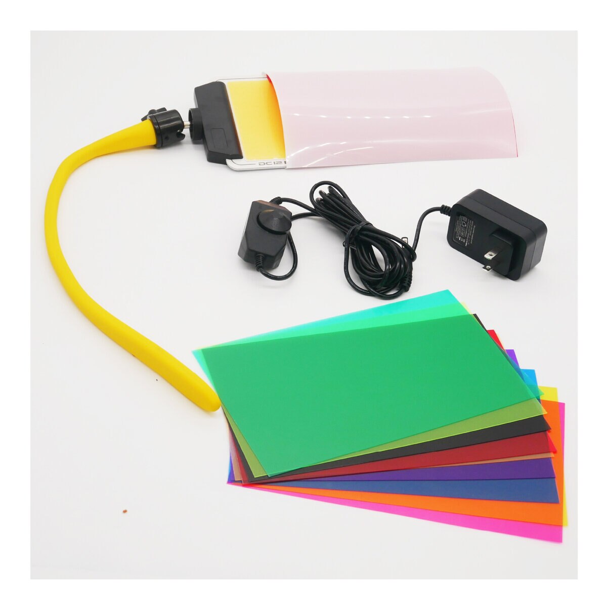 MTO DC12 COB LED パネルライト ジェルライトフィルター付 くねくね棒