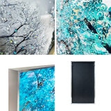 クリスタルアート ブルーツリー 3枚セット