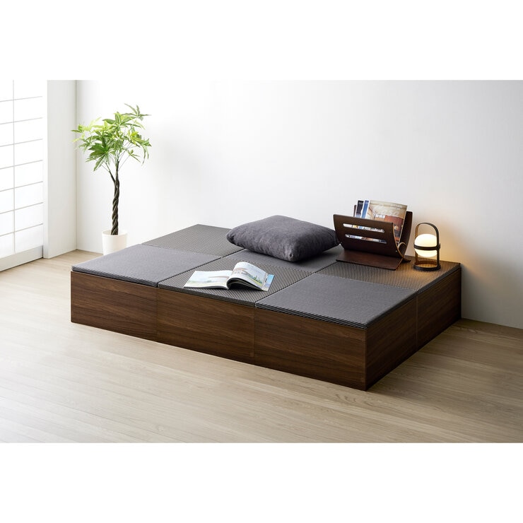 ゼンキューブ 畳ボックス ダークブラウン x ダークグレー ZCM-3060BX-DB-DG