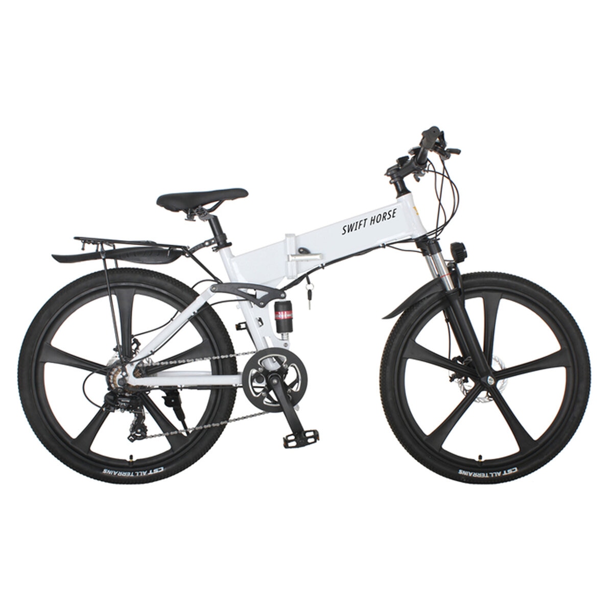SWIFT HORSE 2 折り畳み 電動アシスト マウンテンバイク 白 SWIFT HORSE 2 折り畳み 電動アシスト マウンテンバイク 白