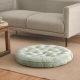 コーデュロイ フロアクッション 76cm x 76cm　デザートセージ