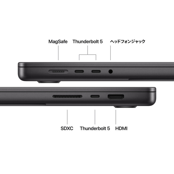 Apple/MacBook Pro 16インチ/18コアCPU/ 20コアGPU/M5 Proチップ /48GB/1TB SSD-スペースブラック