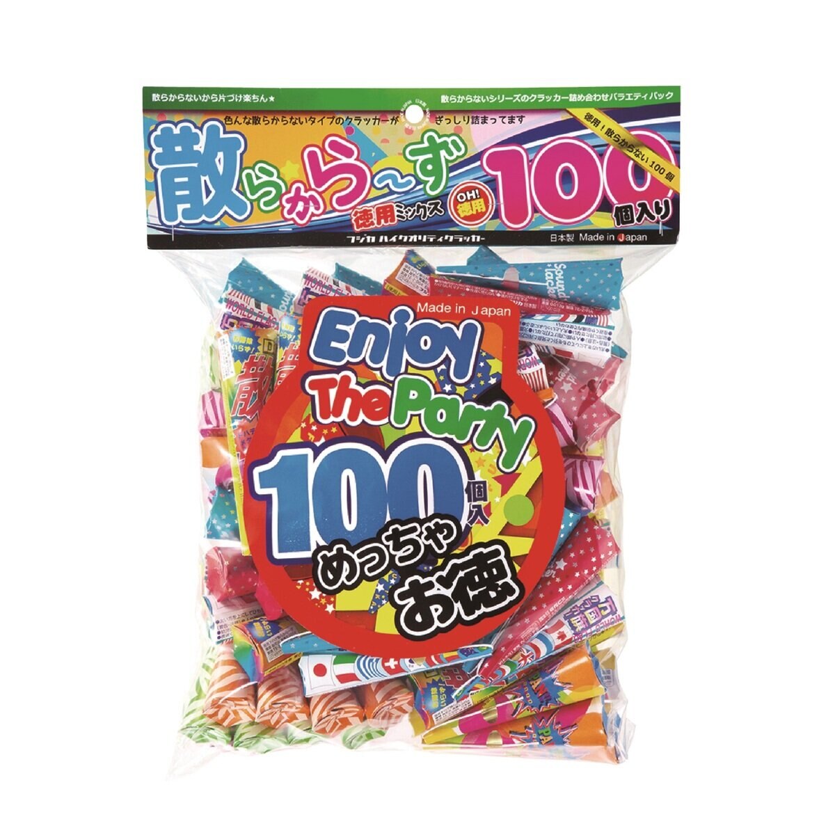 フジカ 徳用ミックス 散らから ず100個入クラッカー Costco Japan
