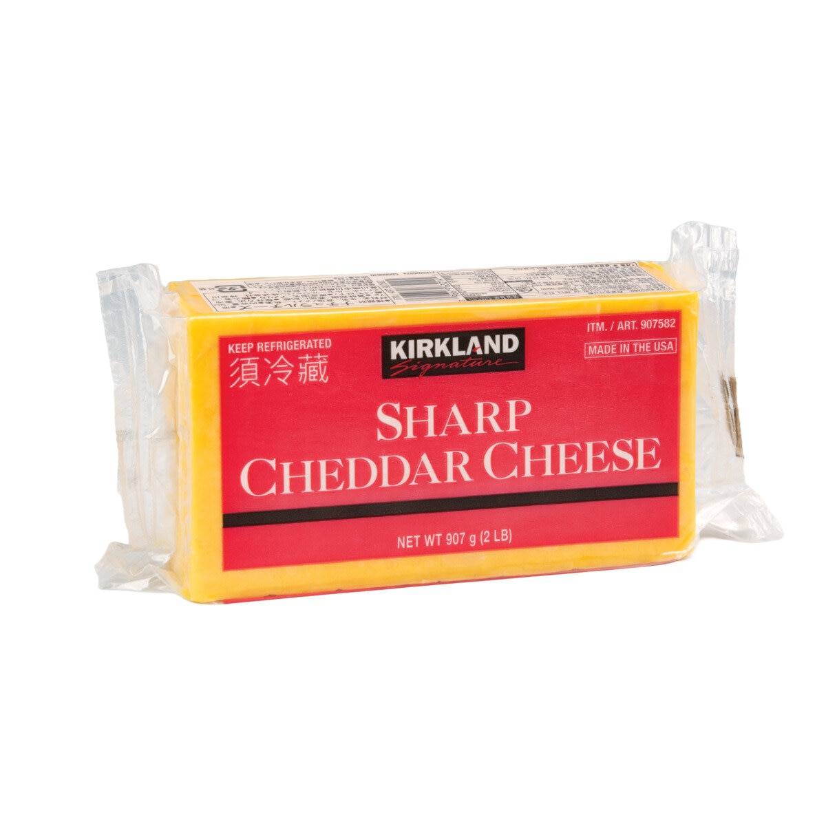カークランドシグネチャー シャープチェダーチーズ 907g
