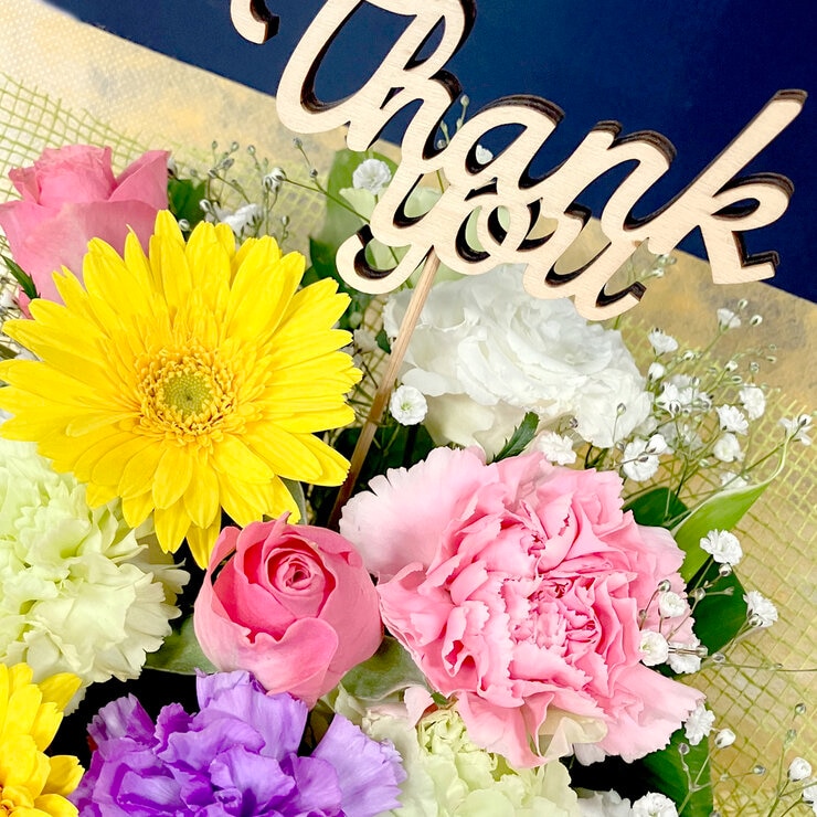 Thank you ギフト フラワーアレンジメント ミックス
