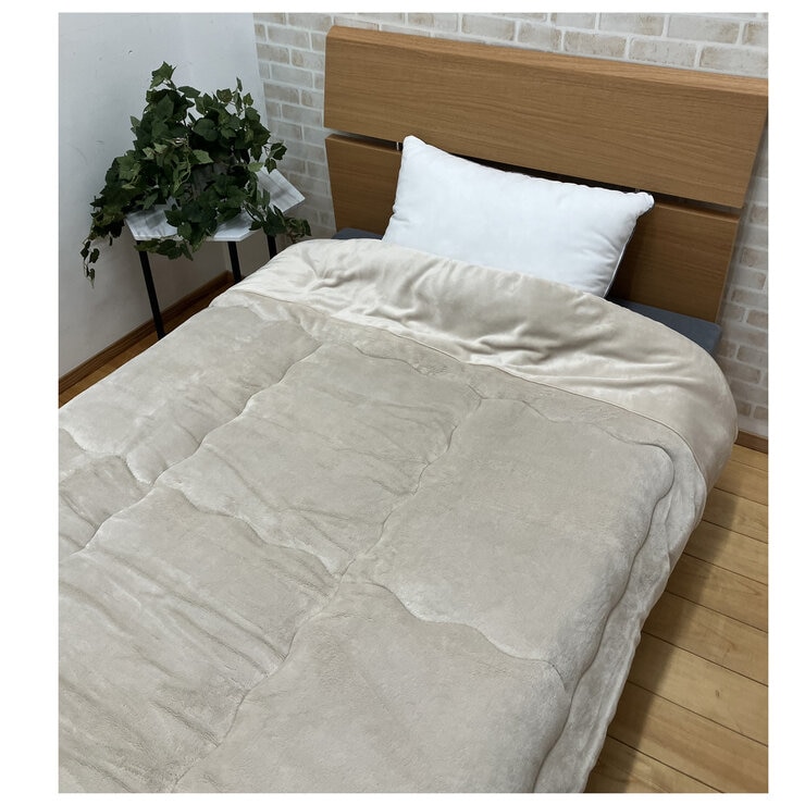 昭和西川 フランネルボア掛け布団 150cm x 200cm