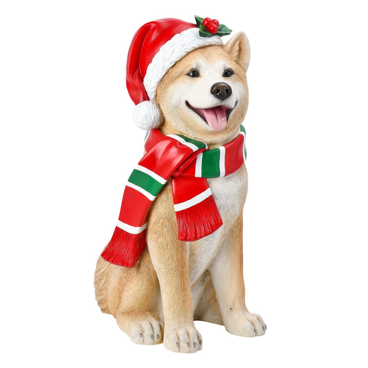 犬のクリスマスオブジェ 約66cm