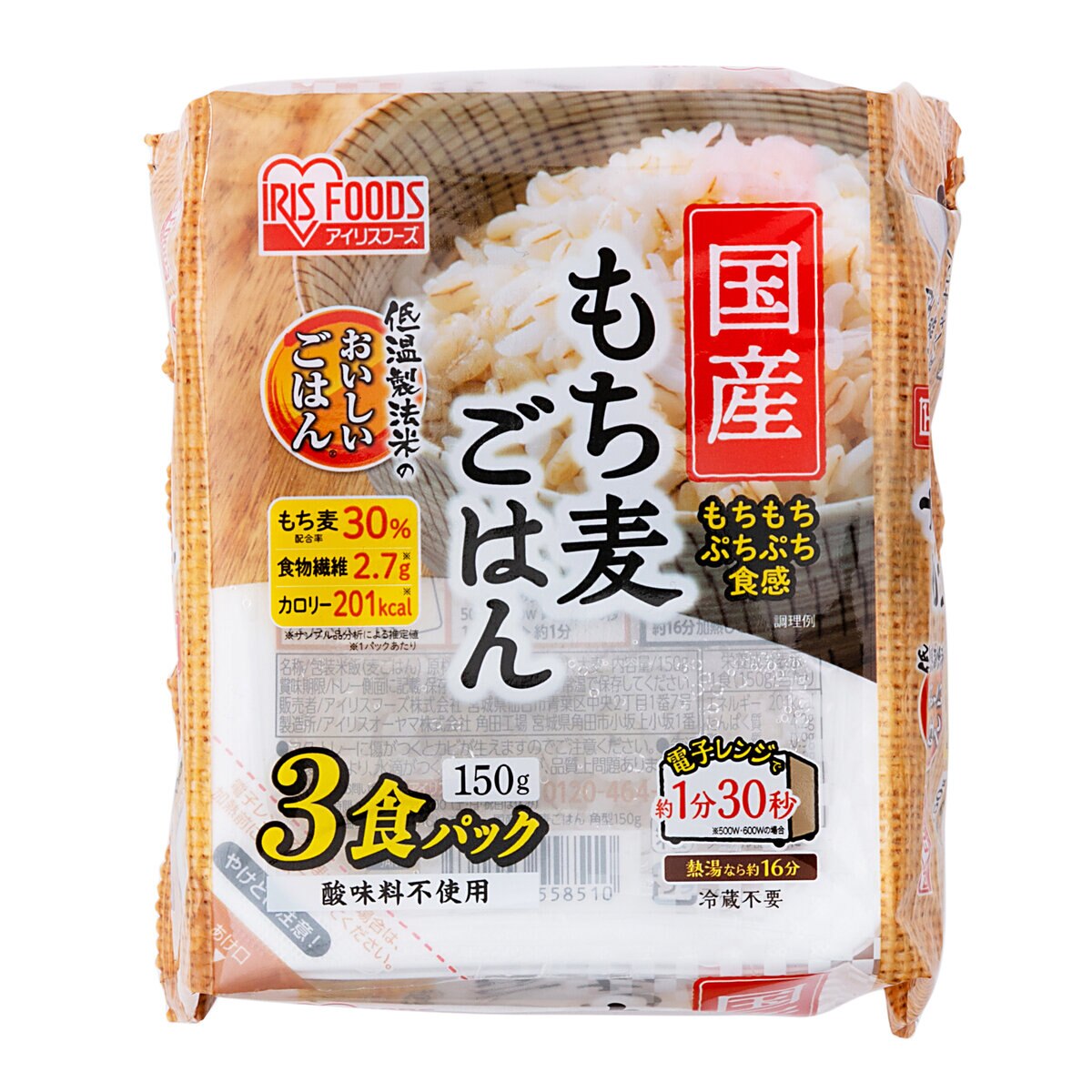 Japan　アイリスオーヤマ　24パック　低温製法米もち麦パックライス　Costco