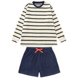 ヘインズ ウィメンズ ラウンジウェアセット オフホワイト/ネイビー M