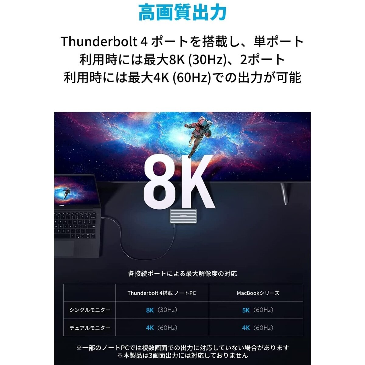 Anker（アンカー）ドッキングステーション PowerExpand 5-in-1 Thunderbolt 4 A83985A1