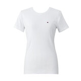 トミーヒルフィガー レディース クルーネック Tシャツ TH オプティック ホワイト L
