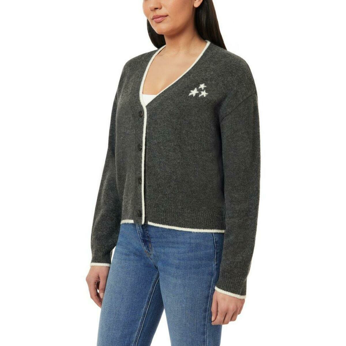 スコッチ & ソーダ レディース Vネック カーディガン チャコール グレー M スコッチ & ソーダ レディース Vネック カーディガン チャコール グレー M