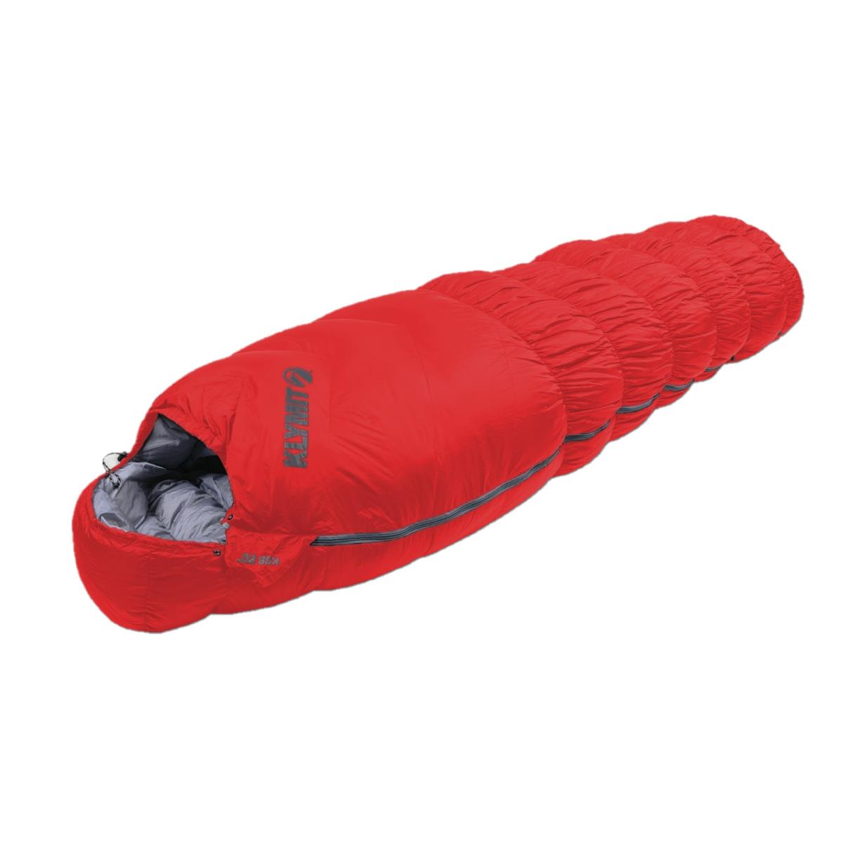 クライミット KSB20 ダウン寝袋　最低使用温度－6.6℃　レッド