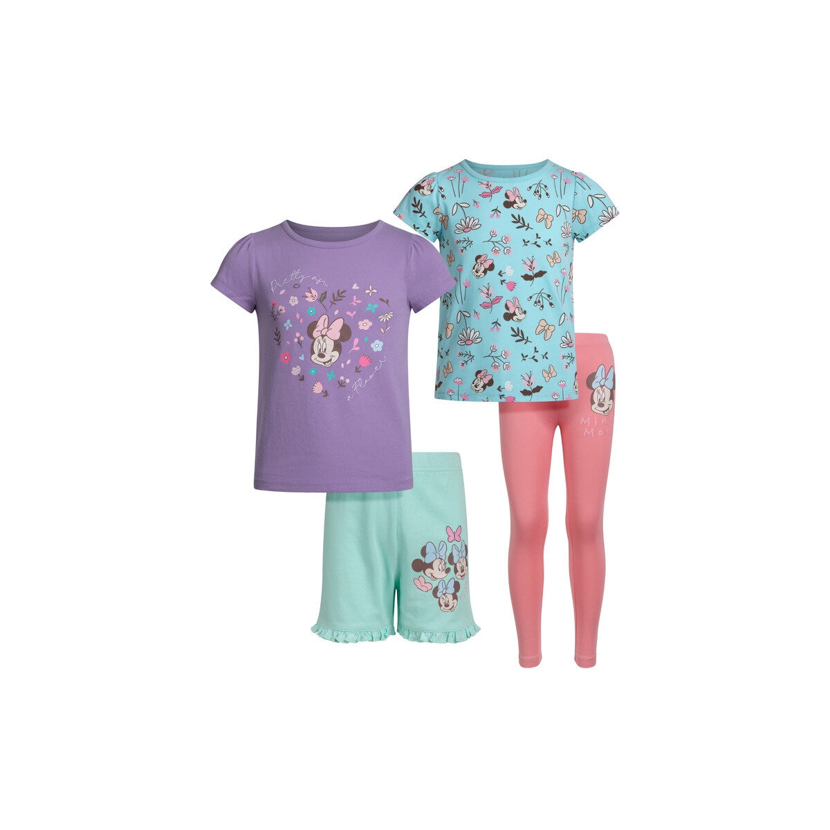 キャラクター キッズ Tシャツ＆パンツセット 4枚組 ミニー 7