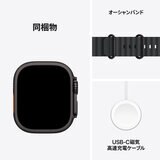 Apple Watch Ultra 3 Cellular 49mmブラックチタニウムケースとブラックオーシャンバンド