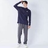 カッパ メンズ ハーフジップ 長袖 Tシャツ / ネイビー / M