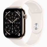 Apple Watch S11 Cellular 46mmゴールドチタニウムケースとライトブラッシュスポーツバンド - M/L