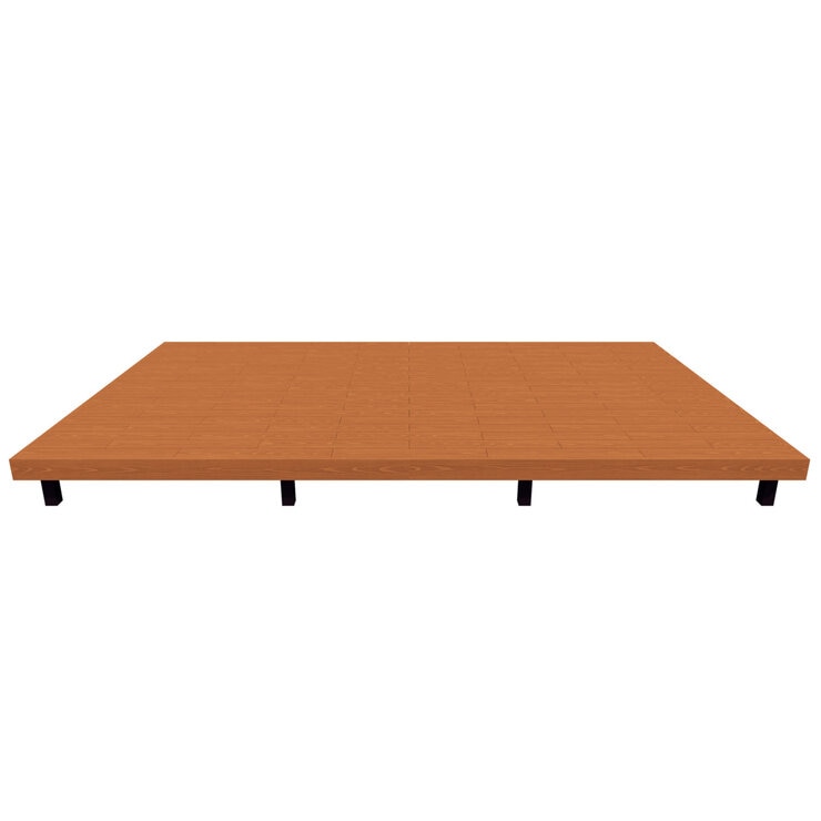 MINO 彩木 ガーデンデッキ セット W5068 x D3029 mm　ライトブラウン　高さ500～600mm