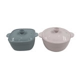 シリーマン 蓋つきシリコンスチーマー 2個 ウィスパーピンク/アイアン