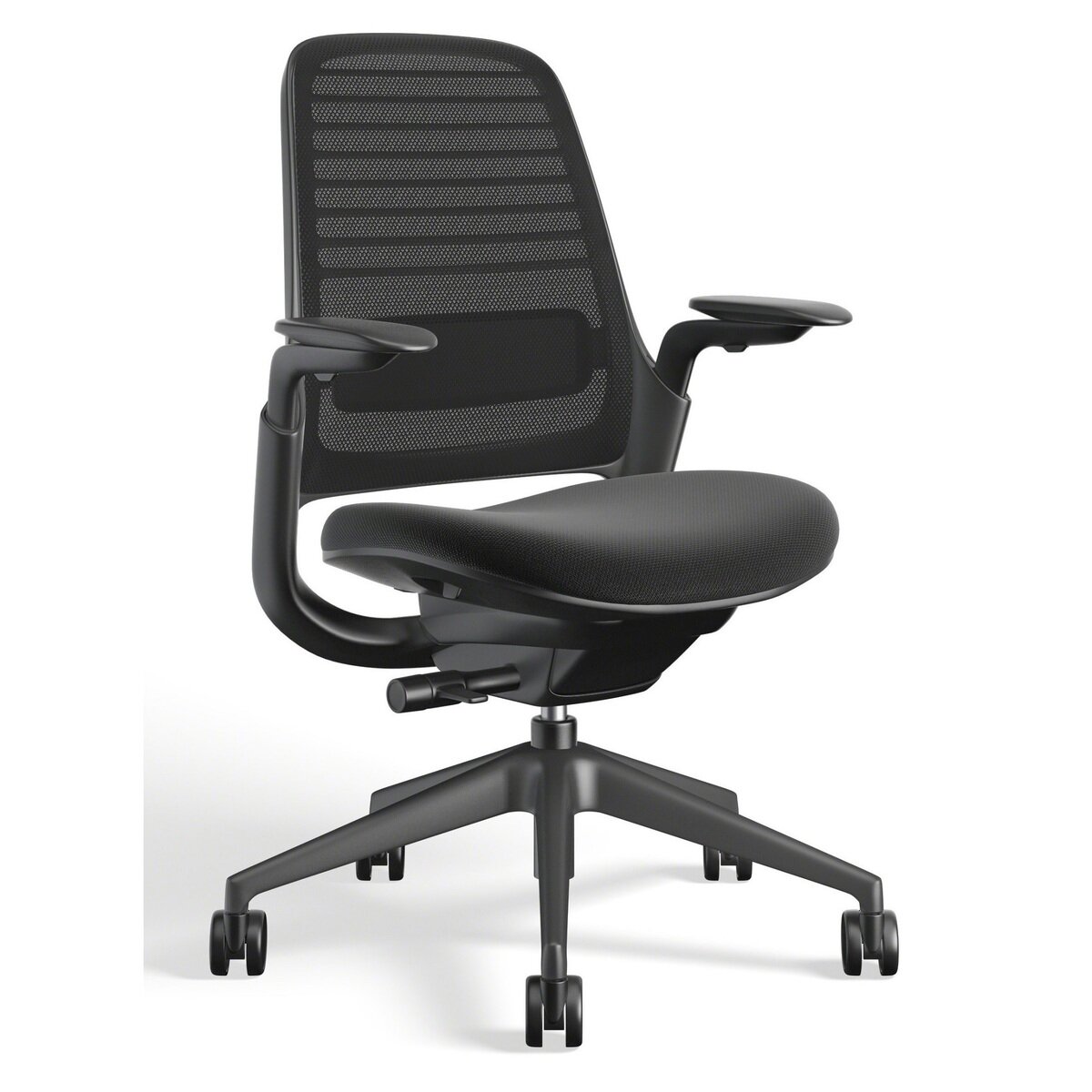 Steelcase Series１Chair with Adjustable Armrest Black Frame
