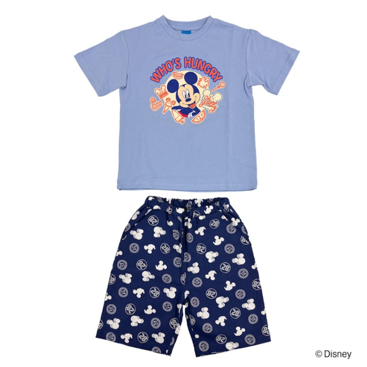 キャラクター キッズ Tシャツ アンド ショーツ 2枚セット / ミッキー 120cm