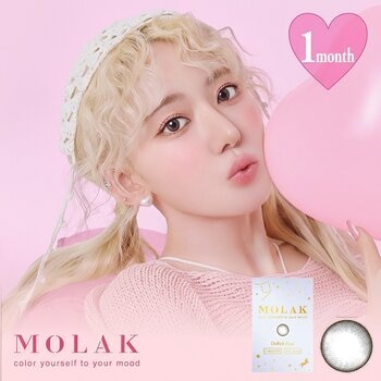 モラク ワンマンス 2枚入り 宮脇咲良イメージモデルカラコン 度なし (±0.00)