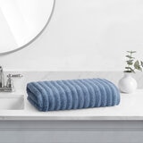 WELHOME バスタオル 76cm x 147cm ライトブルー
