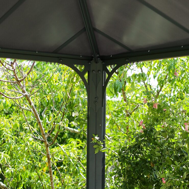 パルラム カノピア パレルモ 3600 12x12フィート (360cm x 360cm) グレー