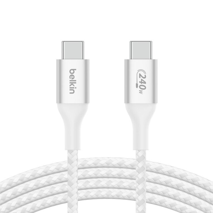Belkin BoostCharge USB-C ケーブル240W 2m ホワイト CAB015BT2MWH Belkin BoostCharge USB-C ケーブル240W 2m ホワイト CAB015BT2MWH