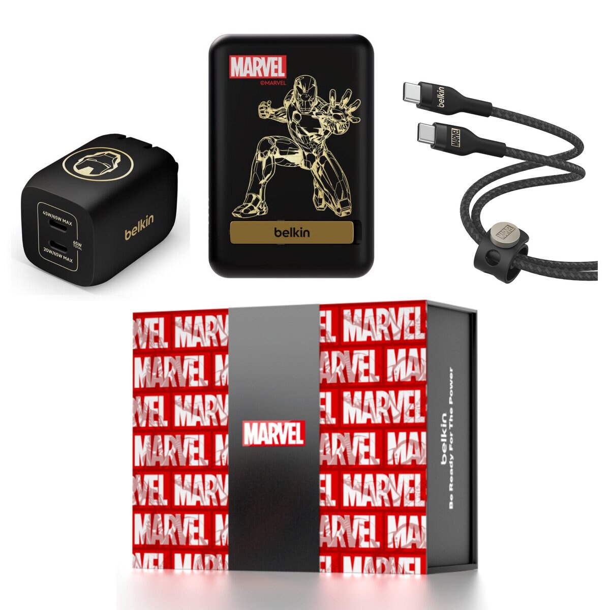 Belkin Disney モバイルアクセサリー ギフトボックス (ディズニー創立100年限定 MARVEL モデル)