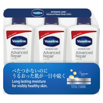 ヴァセリン アドバンスドリペア ボディローション 3本セット (500ml x 3本)