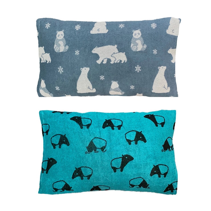 のびのびまくらカバー 4枚入り 約36×58cm シロクマパンダ バク のびのびまくらカバー 4枚入り 約36×58cm シロクマパンダ バク