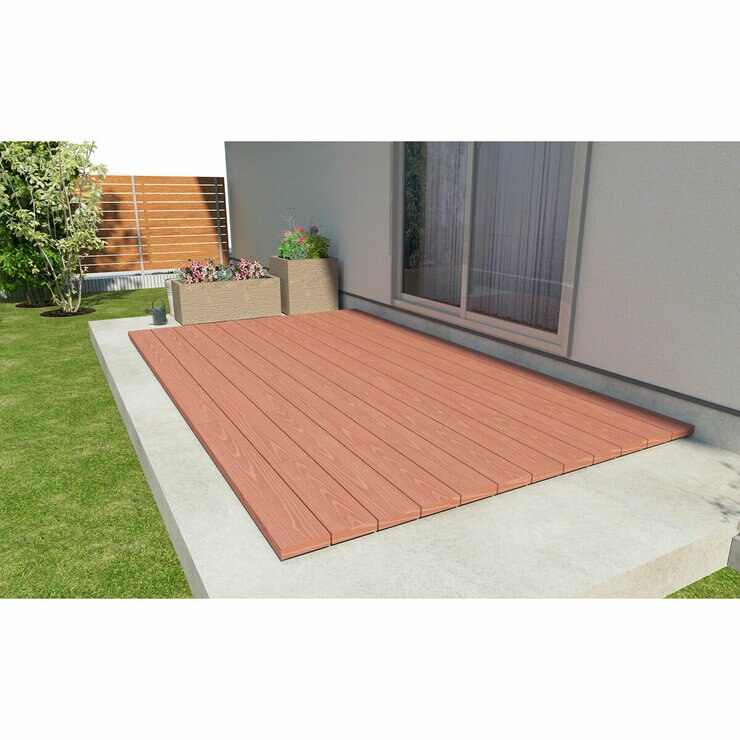 MINO　彩木デッキグラウンドGD　W2000xD900xH54mm スカーレット SC