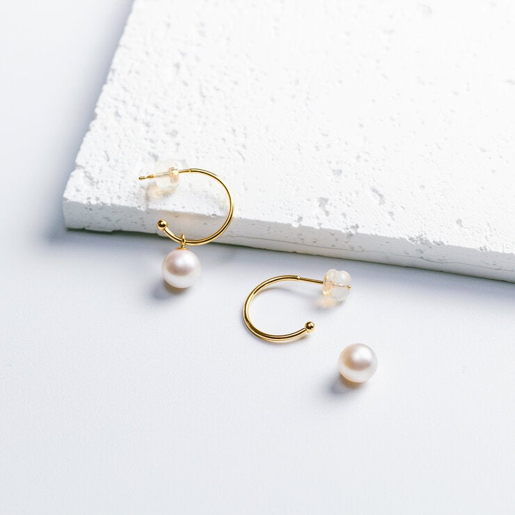 あこやパール 18K イエローゴールド 6.5ｍｍ ピアス