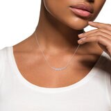 14Kホワイトゴールド 1.00カラット ダイヤモンド バーペンダント