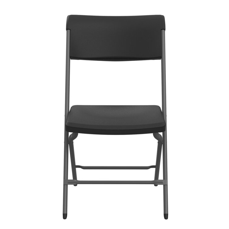 LIFETIME 折り畳み椅子 4脚セット ブラック