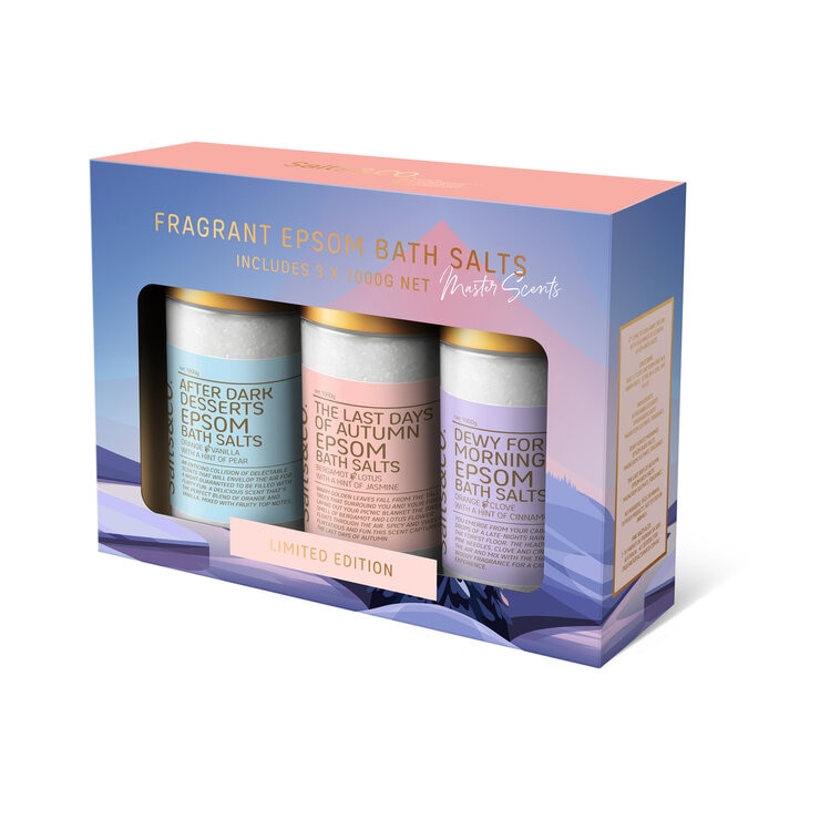 Salts&CO. Winter Scented Gift Pack 1kg × 3種類の香り Salts&CO. Winter Scented Gift Pack 1kg × 3種類の香り