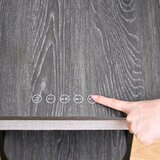 YAMAZEN スピーカー付きサイドテーブル グレー