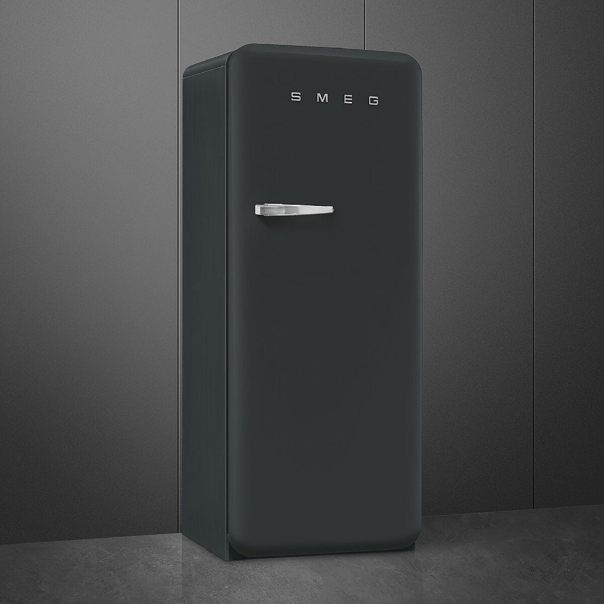 SMEG 270L 冷蔵庫 FAB28RDBLV5JP ブラックベルベット