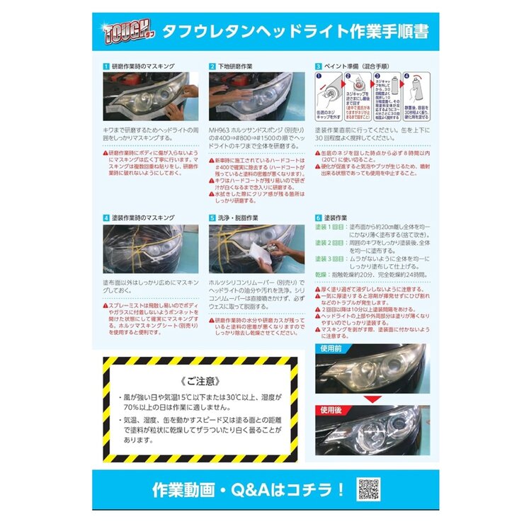 Holts タフウレタン ヘッドライト オールインワンセット