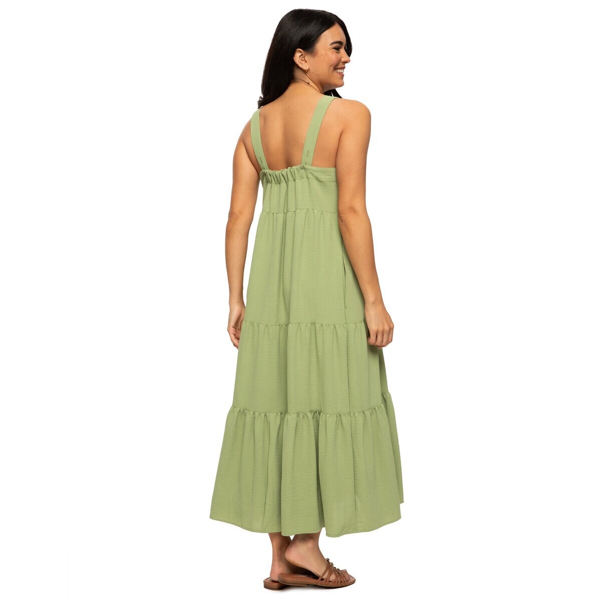 ジェゼベル レディース ティアード ドレス セージ L