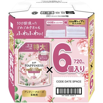 レノアハピネス 柔軟剤 アンティークローズ 720ml X 6個