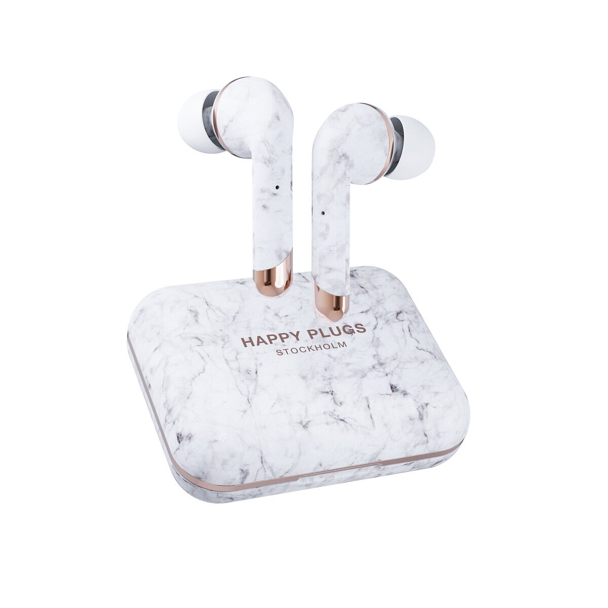 HAPPY PLUGS AIR 1 PLUS 完全ワイヤレスイヤホン ホワイトマーブル