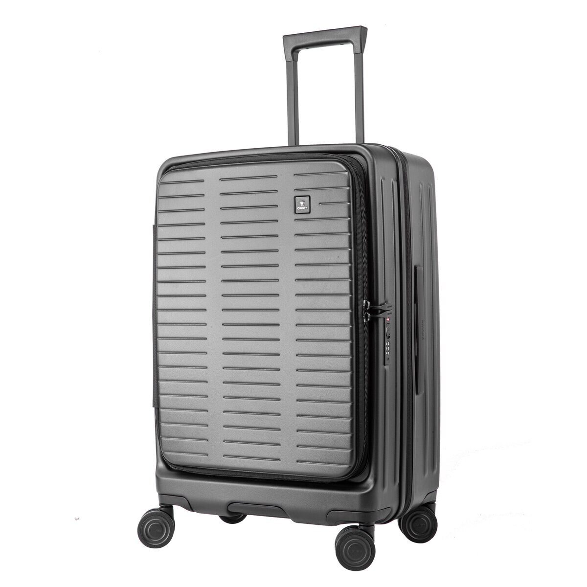 クラウン フロントオープン スーツケース C-F5159H 25インチ ブラック