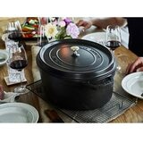 ストウブ オーバルココット 41cm ブラック