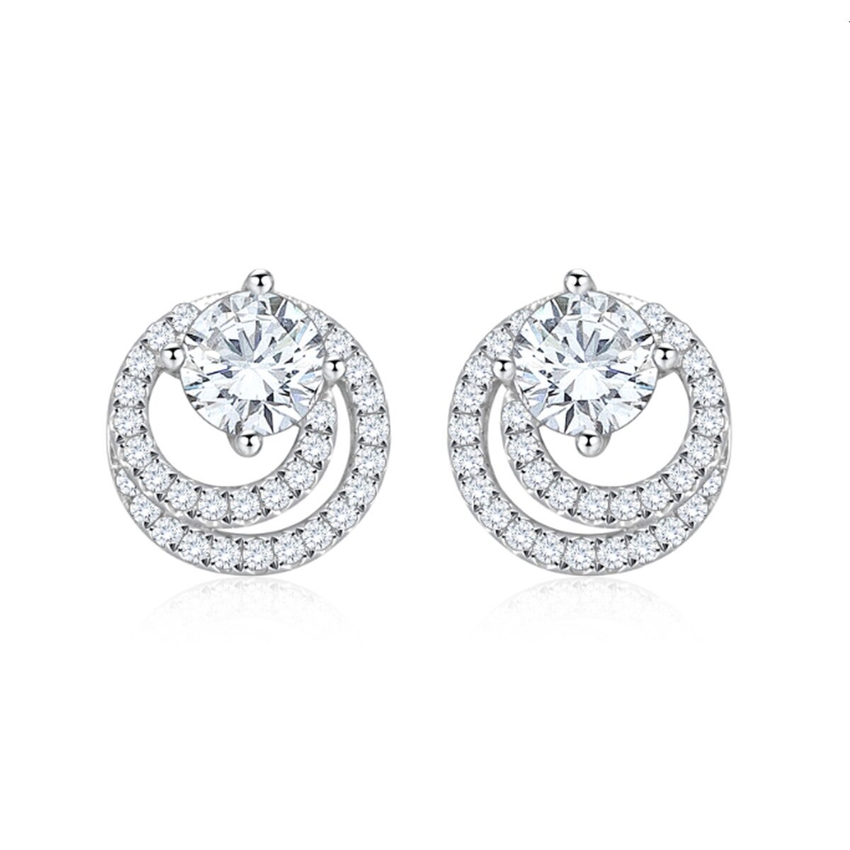 18K ホワイトゴールド 0.80カラット ダイヤモンド ピアス
