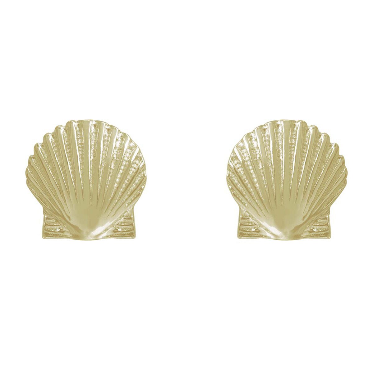 18K イエローゴルド シーシェルピアス