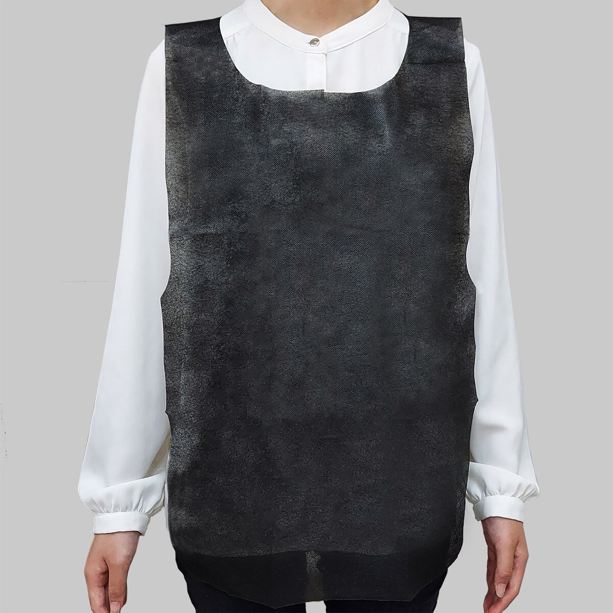 不織布エプロン 黒 300枚